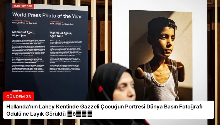 Hollanda’nın Lahey Kentinde Gazzeli Çocuğun Portresi Dünya Basın Fotoğrafı Ödülü’ne Layık Görüldü ⏬👇