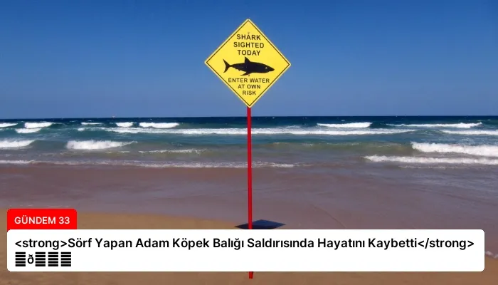 <strong>Sörf Yapan Adam Köpek Balığı Saldırısında Hayatını Kaybetti</strong> ⏬👇