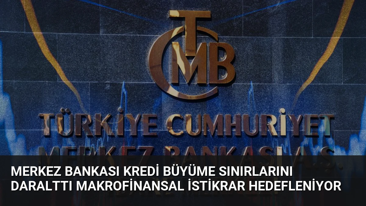 Merkez Bankası Kredi Büyüme Sınırlarını Daralttı Makrofinansal İstikrar Hedefleniyor