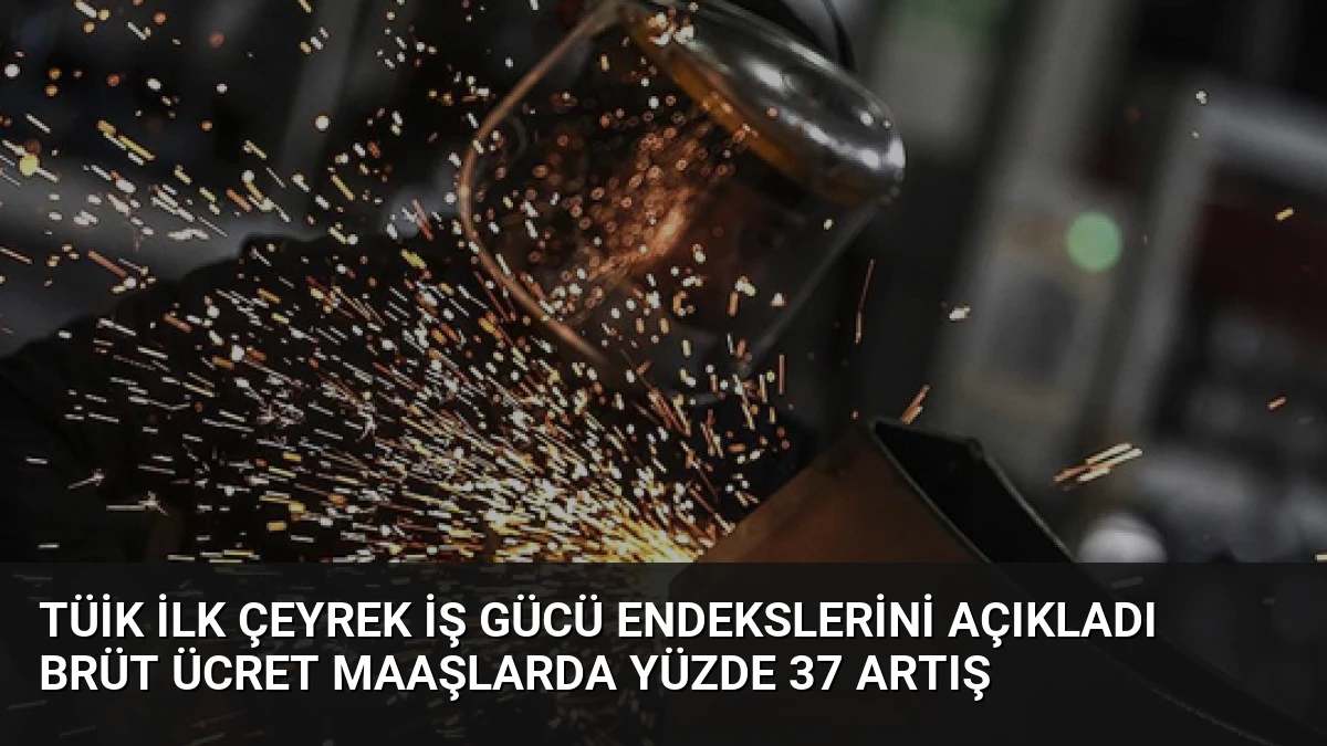 TÜİK İlk Çeyrek İş Gücü Endekslerini Açıkladı Brüt Ücret Maaşlarda Yüzde 37 Artış