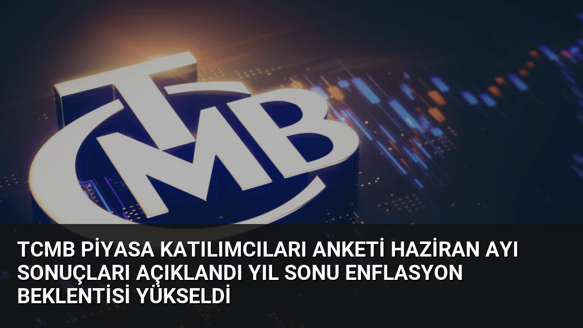 TCMB Piyasa Katılımcıları Anketi Haziran Ayı Sonuçları Açıklandı Yıl Sonu Enflasyon Beklentisi Yükseldi