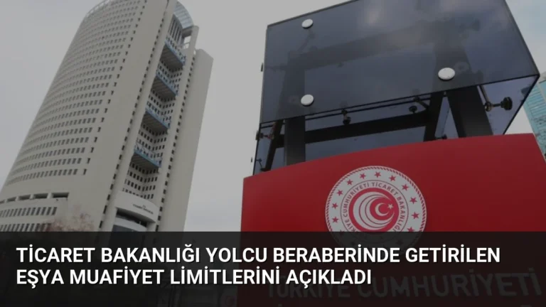 Ticaret Bakanlığı Yolcu Beraberinde Getirilen Eşya Muafiyet Limitlerini Açıkladı