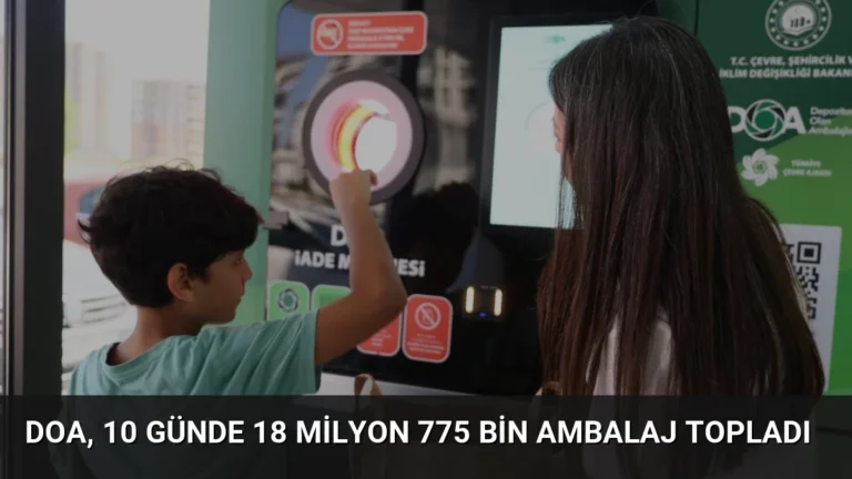DOA, 10 Günde 18 Milyon 775 Bin Ambalaj Topladı