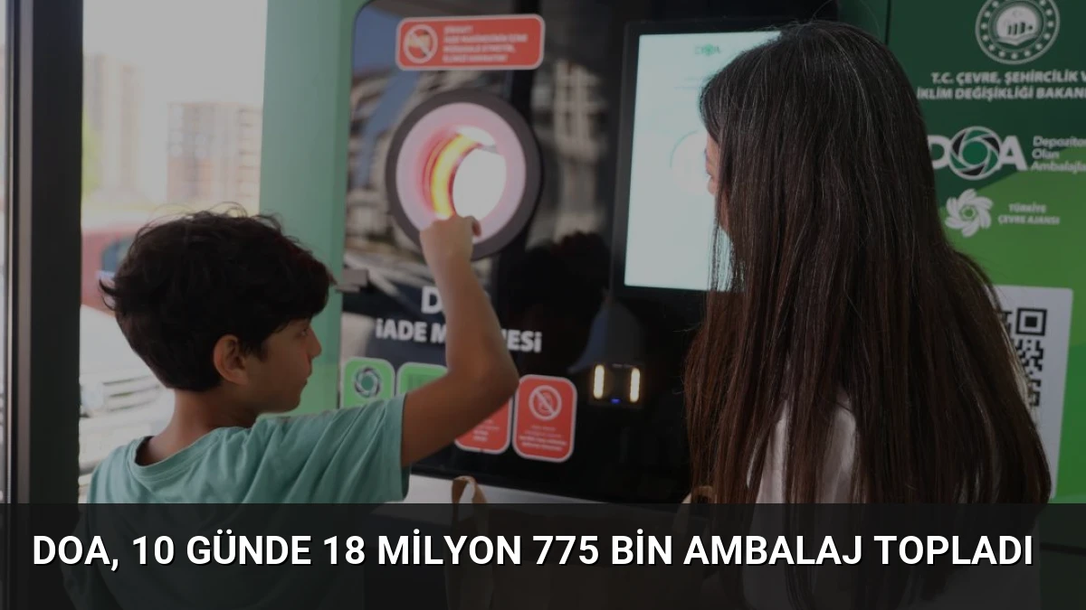 DOA, 10 Günde 18 Milyon 775 Bin Ambalaj Topladı