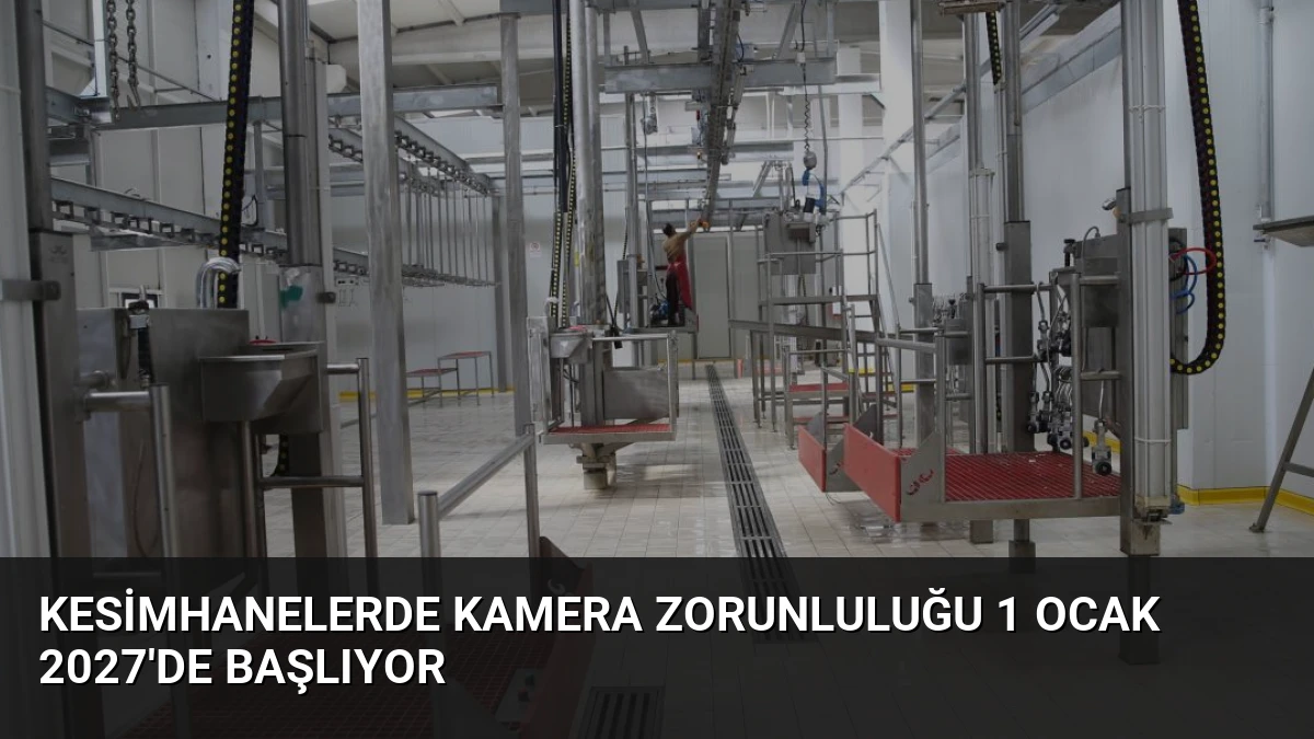 Kesimhanelerde Kamera Zorunluluğu 1 Ocak 2027’de Başlıyor