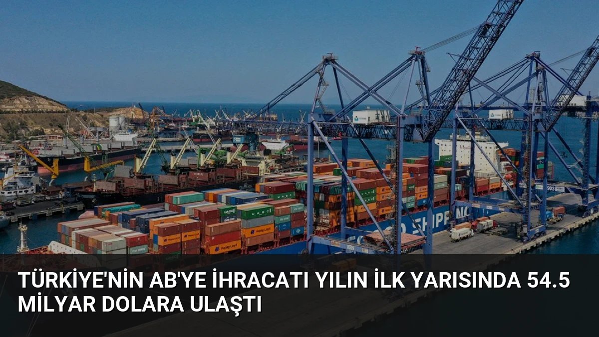 Türkiye’nin AB’ye İhracatı Yılın İlk Yarısında 54.5 Milyar Dolara Ulaştı