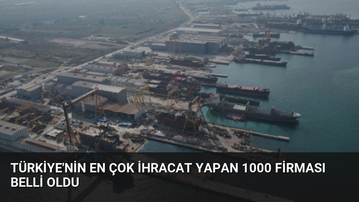 Türkiye’nin En Çok İhracat Yapan 1000 Firması Belli Oldu