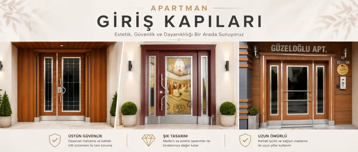 Sokak Kapıları ve Bina Kapılarında Şık Tasarım, Güvenli Kullanım