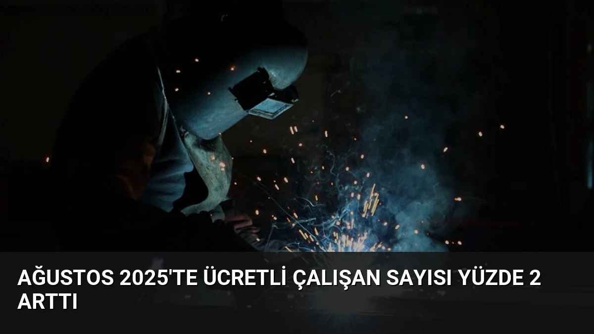 Ağustos 2025’te Ücretli Çalışan Sayısı Yüzde 2 Arttı