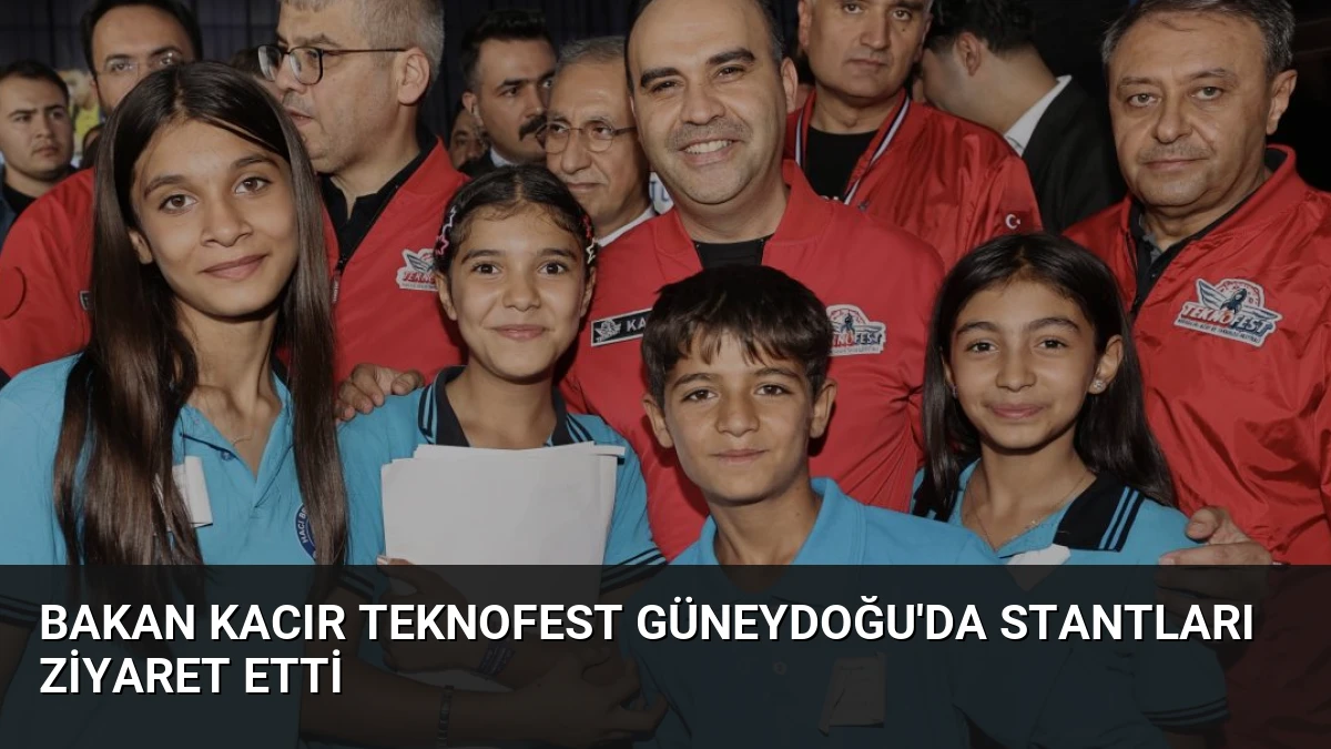Bakan Kacır TEKNOFEST Güneydoğu’da Stantları Ziyaret Etti