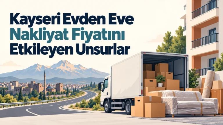 Kayseri Evden Eve Nakliyat Fiyatını Etkileyen Unsurlar