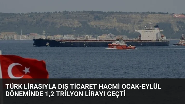Türk Lirasıyla Dış Ticaret Hacmi Ocak-Eylül Döneminde 1,2 Trilyon Lirayı Geçti
