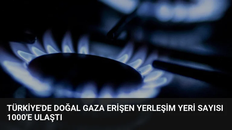 Türkiye’de Doğal Gaza Erişen Yerleşim Yeri Sayısı 1000’e Ulaştı