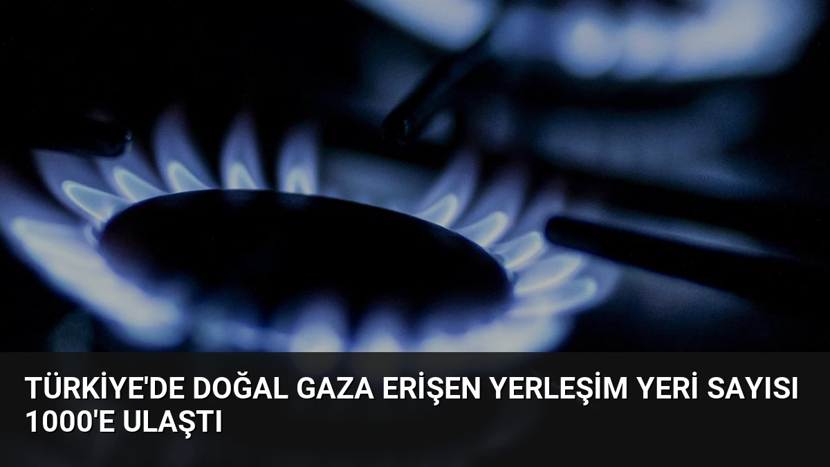 Türkiye’de Doğal Gaza Erişen Yerleşim Yeri Sayısı 1000’e Ulaştı